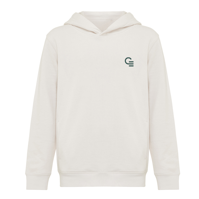 Sweat enfant en coton bio et recyclé certifiés à capuche Iqoniq Yengo 280 g_1
