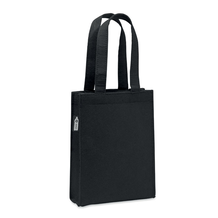 Sac cadeau en feutre recyclé rPET Feltote_Noir