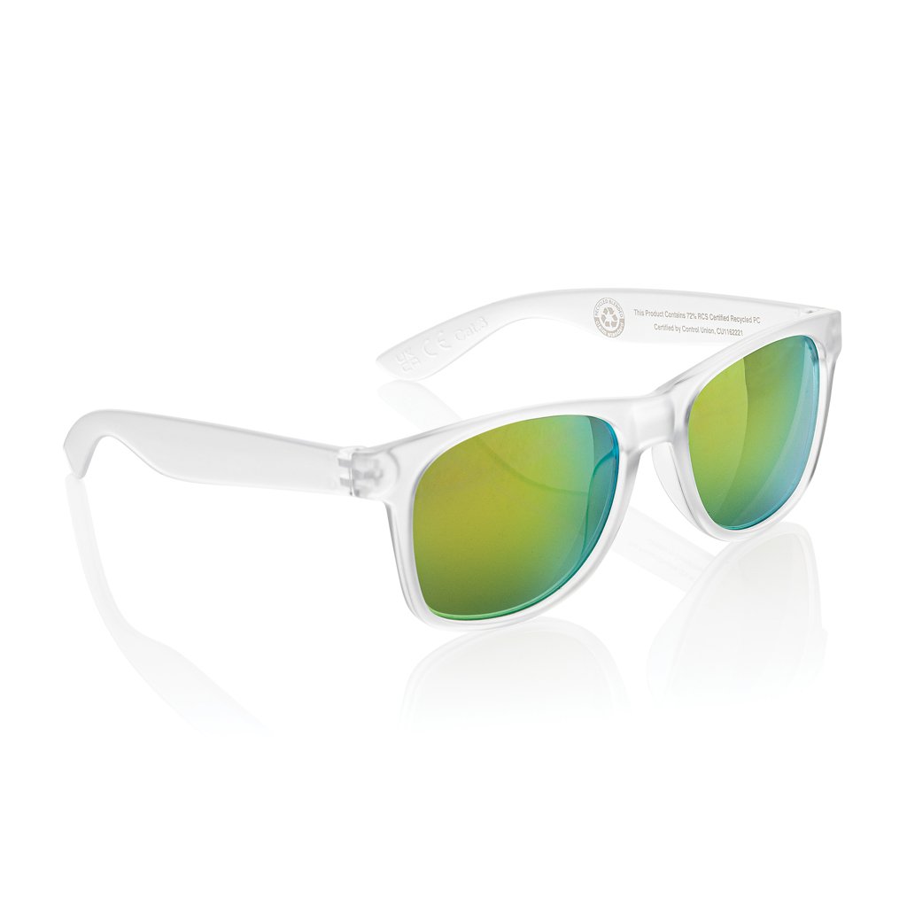 Lunettes de soleil en plastique recyclé certifié Gleam_Blanc
