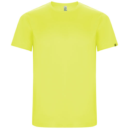 T-shirt de sport homme en polyester recyclé Imola 135 g_Jaune fluo