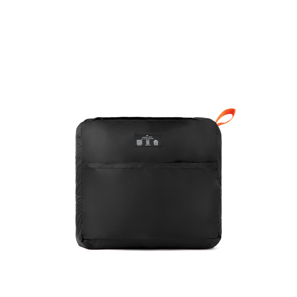 Couverture de pique-nique personnalisée 3 en 1 Nordic Drift _Noir