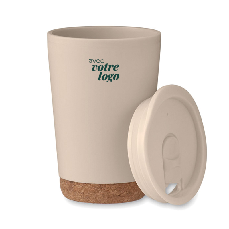 Mug isotherme avec base en liège Co 300 mL_04