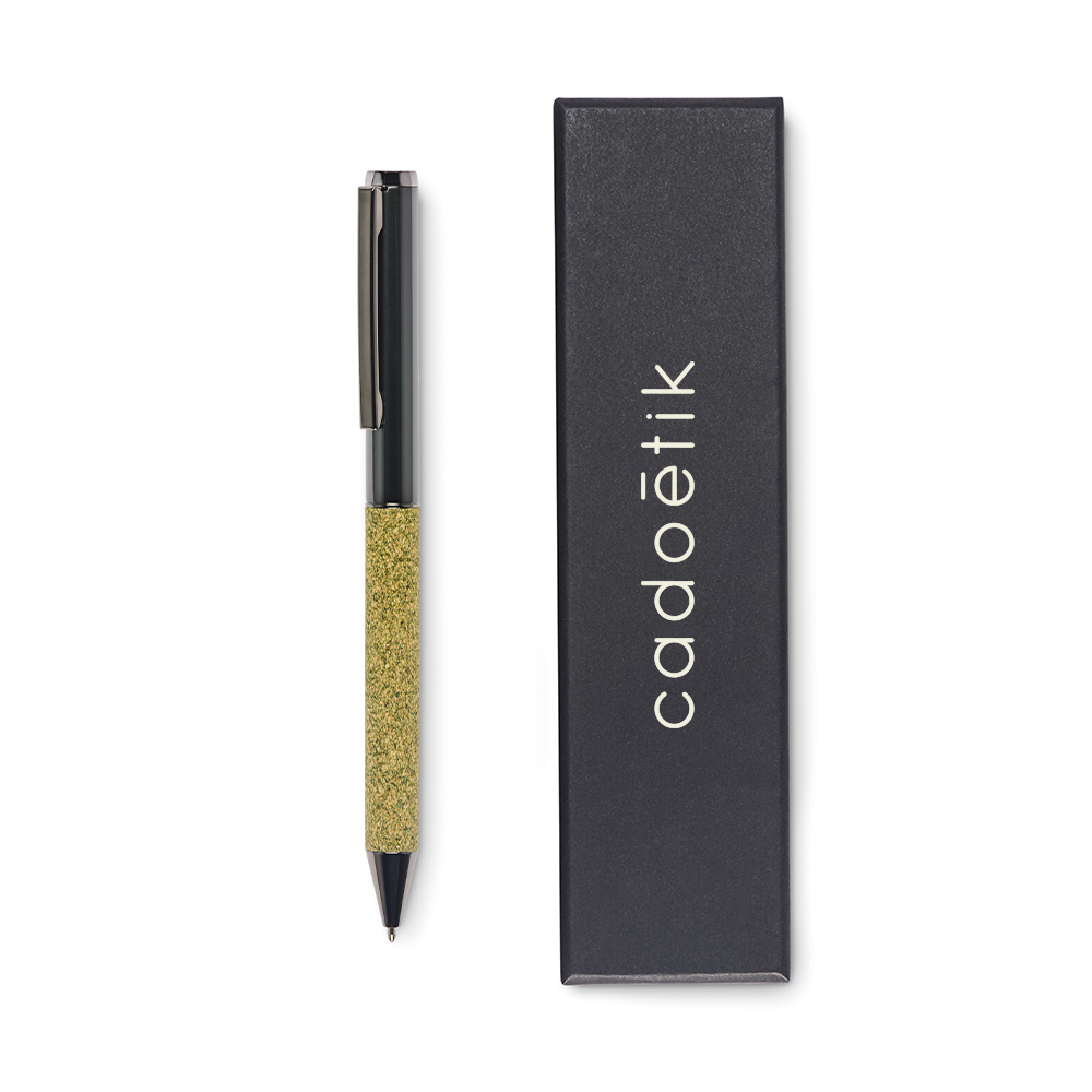 Stylo bille en métal et liège Chippewa_01