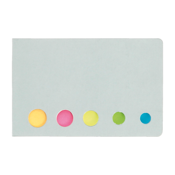 Mini bloc notes adhésives en carton recyclé Idea_Argent