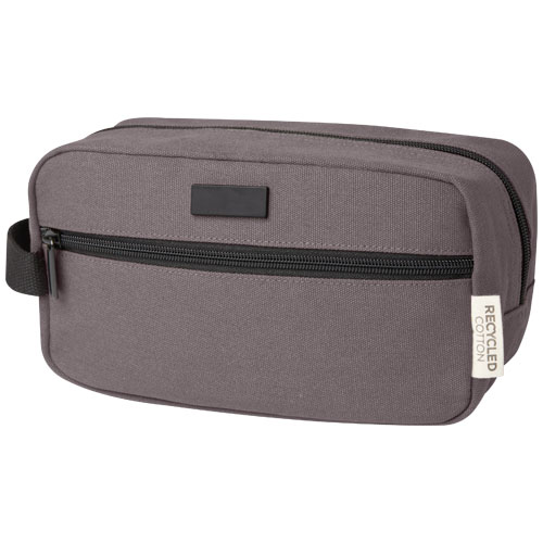 Trousse de toilette en coton recyclé certifié Joey_Gris