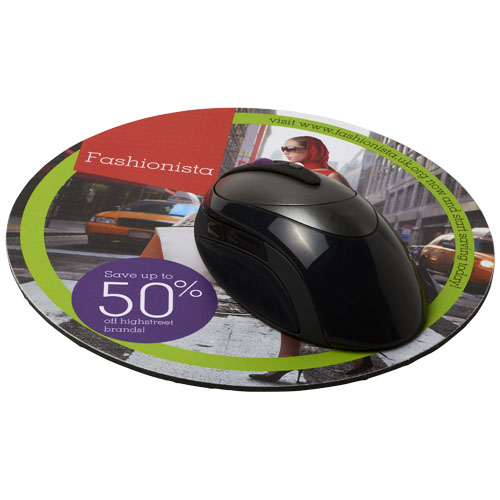 Tapis de souris Brite-Mat® rond_Noir