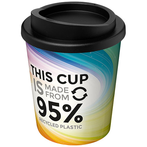 Mug de voyage isotherme Brite-Americano Espresso 250 mL_Blanc/Noir