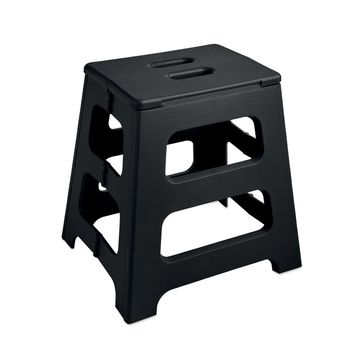 Tabouret publicitaire portable et pliable antidérapant Jak_Noir