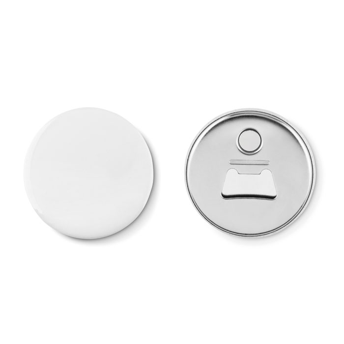 Magnet en métal et décapsuleur Pin Opener_Argent mat