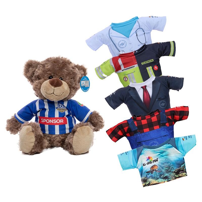 Peluche avec t-shirt sur-mesure en polyester recyclé Seaqual® MBW_Sur-mesure