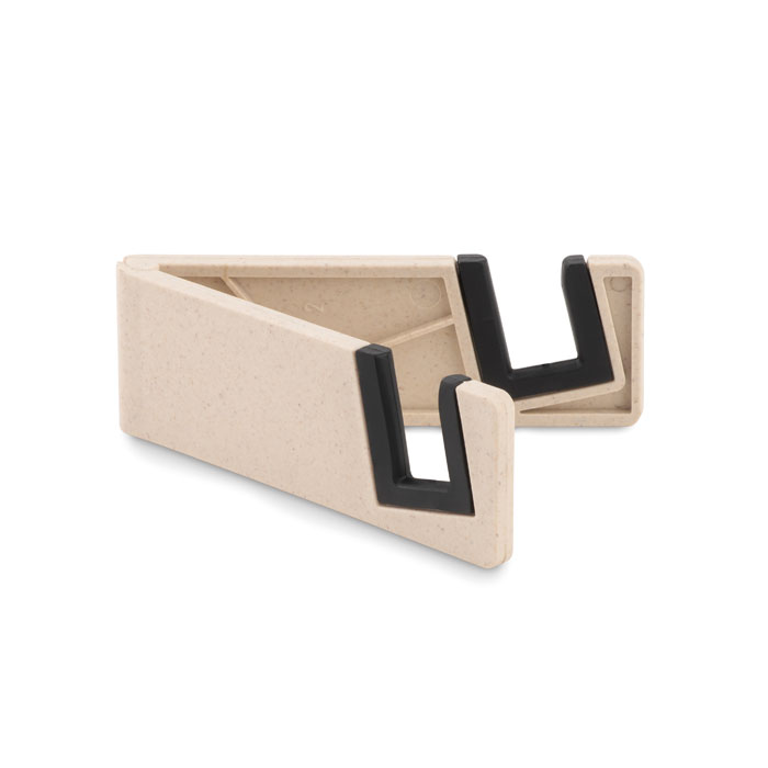 Support de téléphone pliable en fibre de bambou Standol+_Blanc