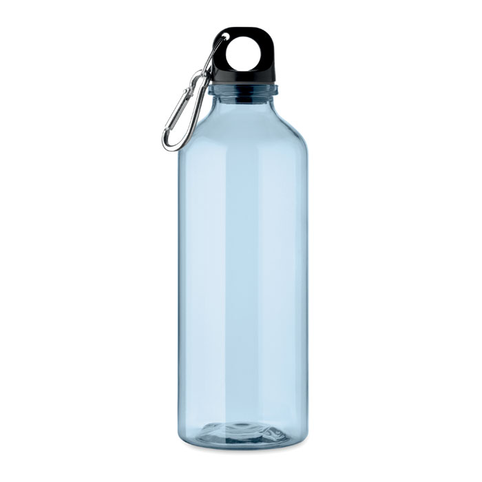 Gourde publicitaire en plastique recyclé rPET Moss 500 mL_Bleu clair transparent