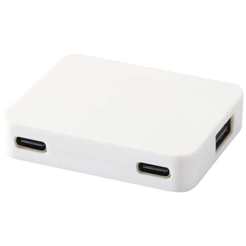 Hub USB 4 ports en plastique recyclé Gaia_01