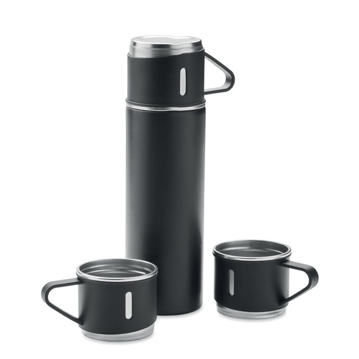 Gourde isotherme en inox avec tasses Sharm 420 mL_01