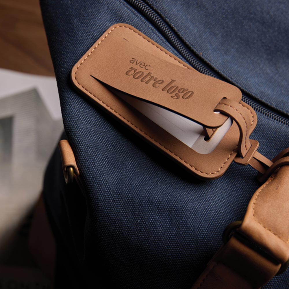 Étiquette à bagage personnalisée en polyester recyclé Vinga Bosler_00