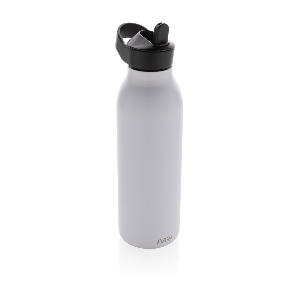 Gourde de sport en inox recyclé certifié Avira Ara 500 mL_Blanc