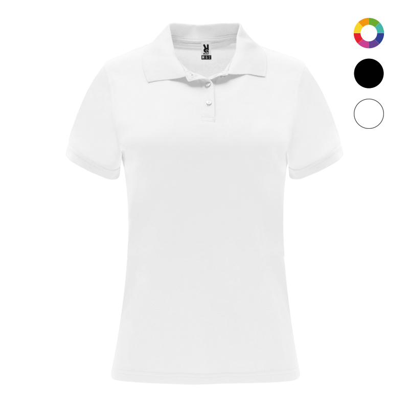 Polo sport femme en polyester certifié Monzha 150 g_02