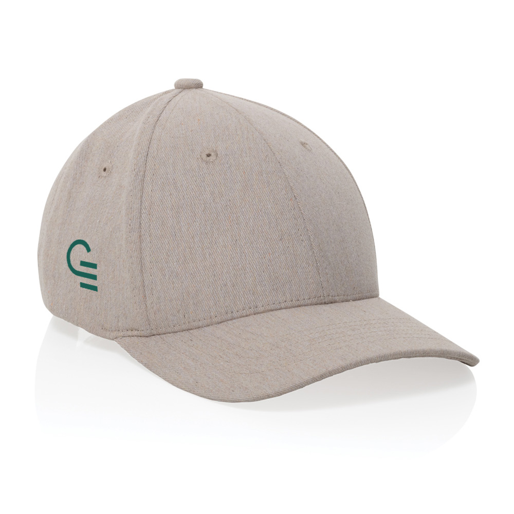 Casquette 6 panneaux en coton et polyester recyclés Milo 200 g_01
