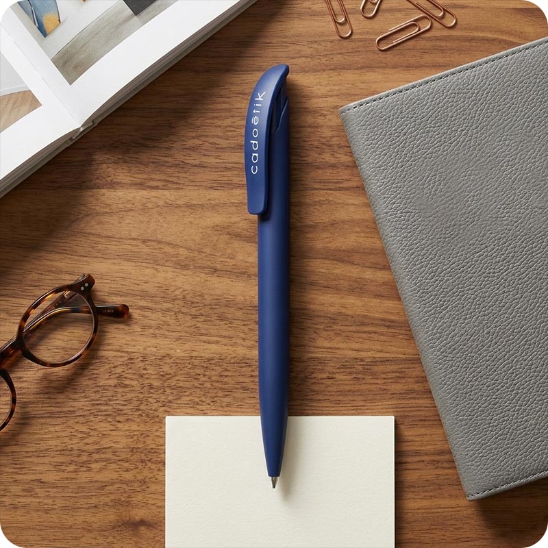 Stylo bille publicitaire en plastique recyclé Senator® Challenger Matt_00