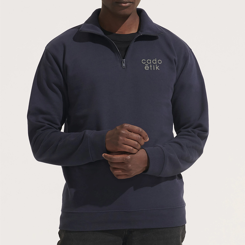 Sweat publicitaire unisexe en coton et polyester recyclé Conrad 280 g_00