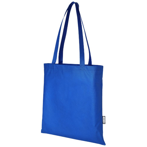 Tote bag non-tissé en polyester recyclé certifié Zeus_Bleu royal