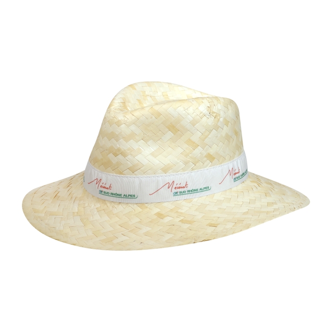 Chapeau Personnalisé en paille blanche Panama_01