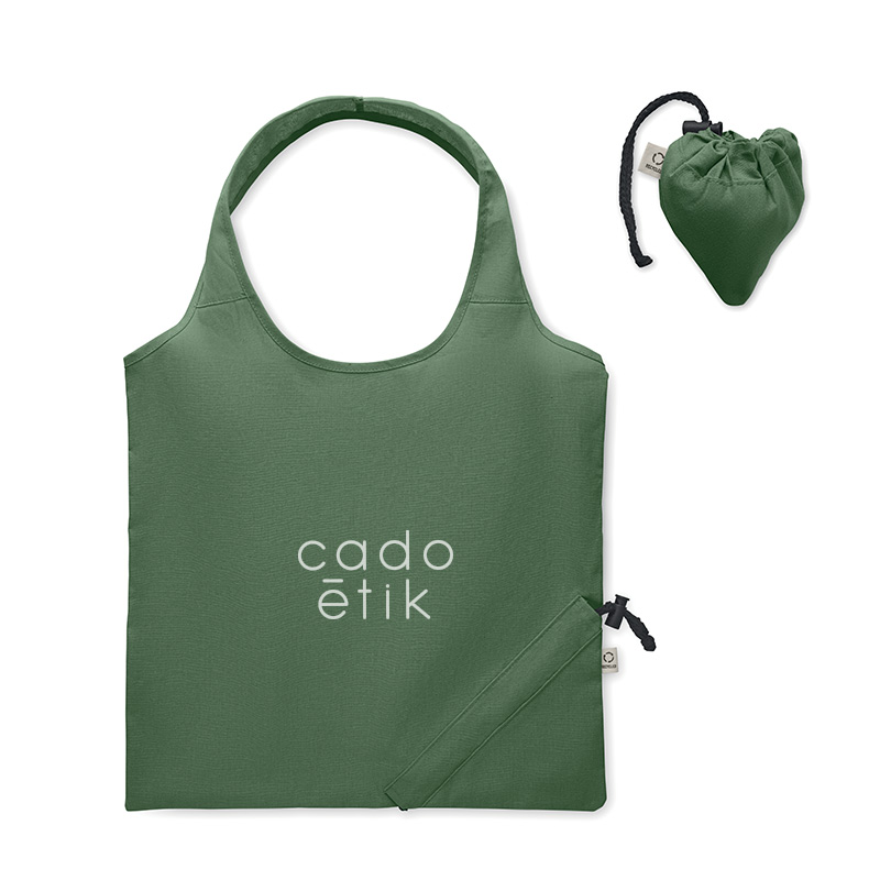 Sac shopping pliable personnalisé en coton recyclé Carrie Colour 140 g_01