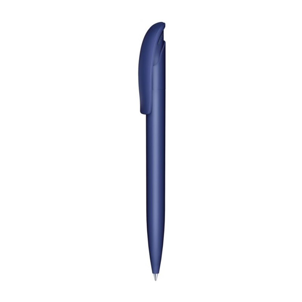 Stylo bille en plastique recyclé Senator® Challenger Matt_Bleu foncé