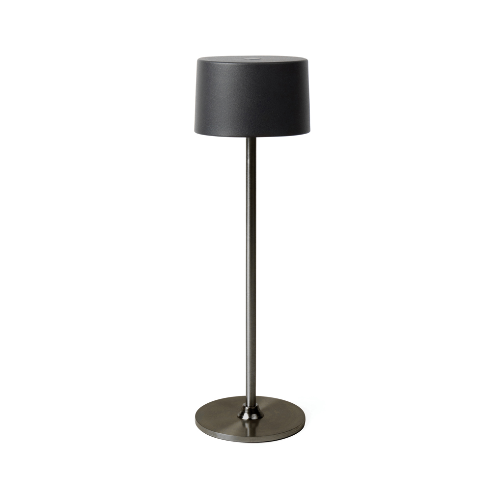 Lampe de bureau rechargeable en plastique recyclé certifié Nauro_Antracite