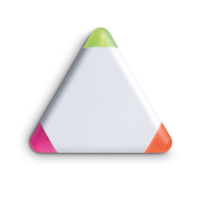 Surligneur 3 couleurs Triangle_Blanc