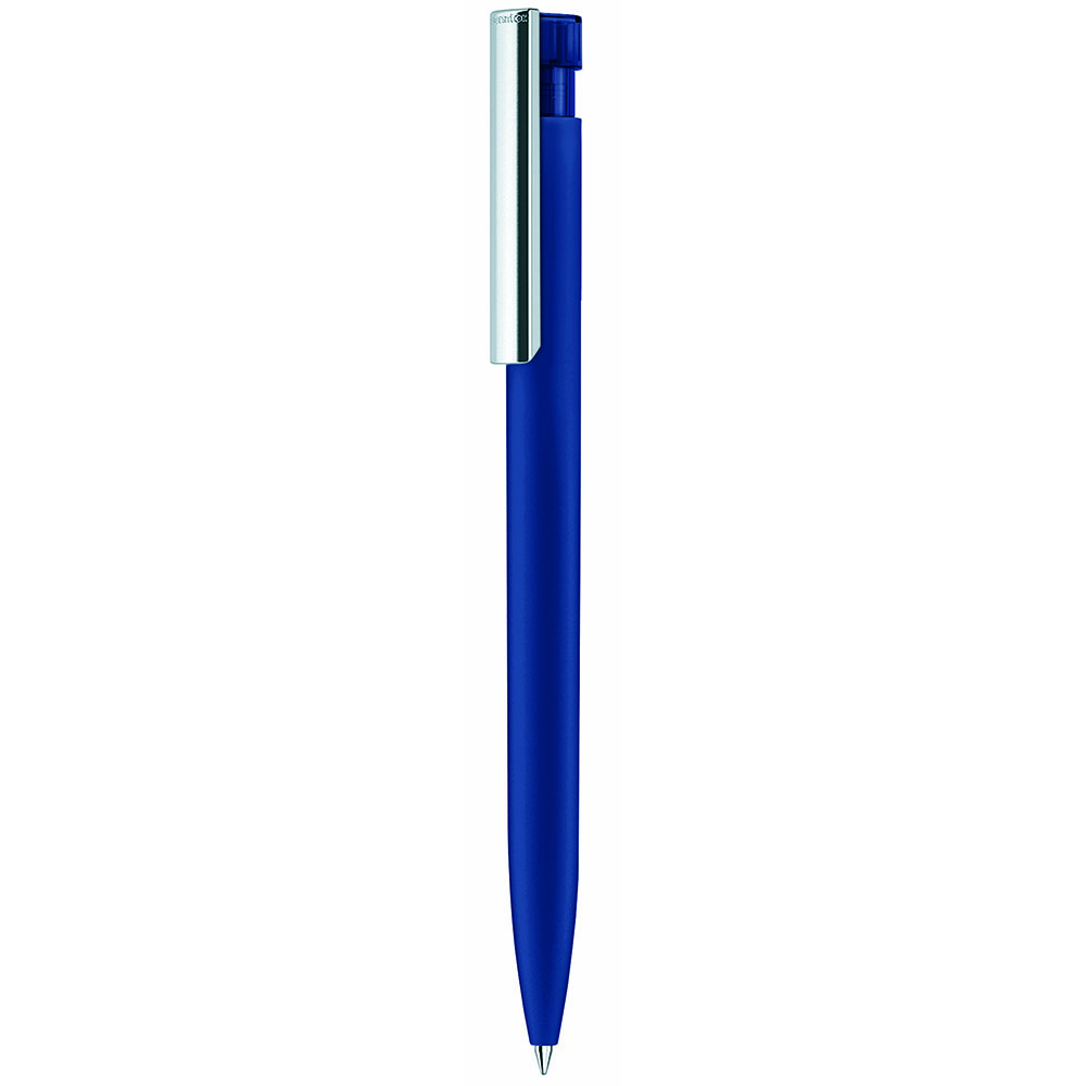 Stylo bille Senator® Liberty Soft Touch Clip métal_Bleu foncé