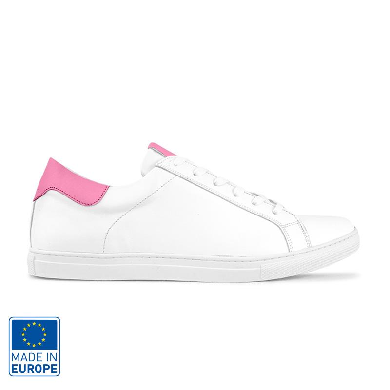 Baskets homme en cuir Auguste Karl&Max_Rose