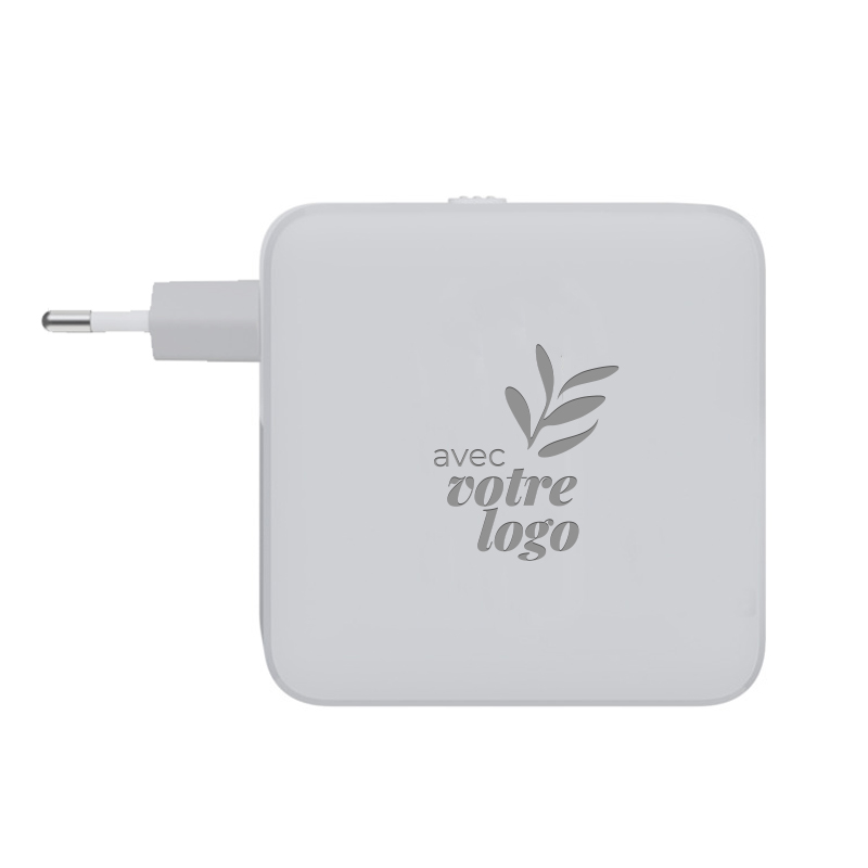Adaptateur de voyage et chargeur rapide en plastique recyclé Xtorm GaN ultra 67 W_02