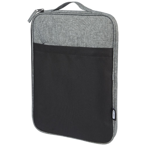 Housse pour ordinateur 14" en polyester recyclé certifié Reclaim_Noir/Gris