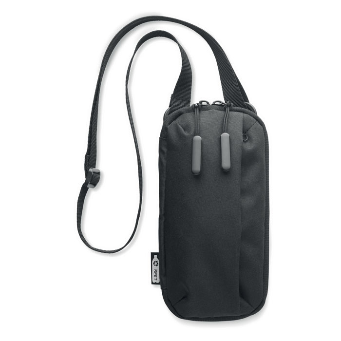 Étui pour smartphone en polyester recyclé rPET Valley Wallet_Noir