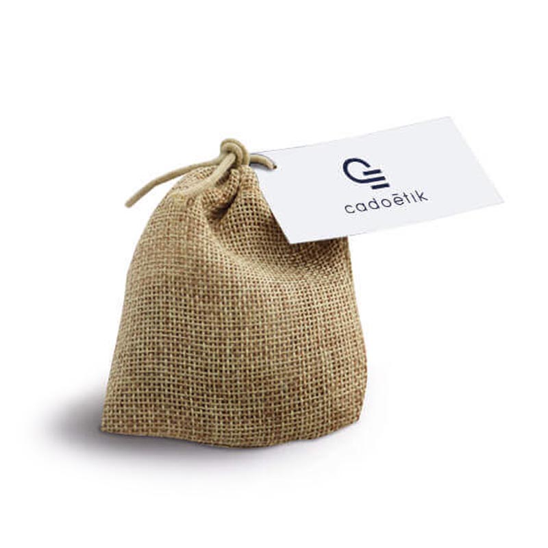 Sachet d'épices en toile de jute - Goodies entreprise