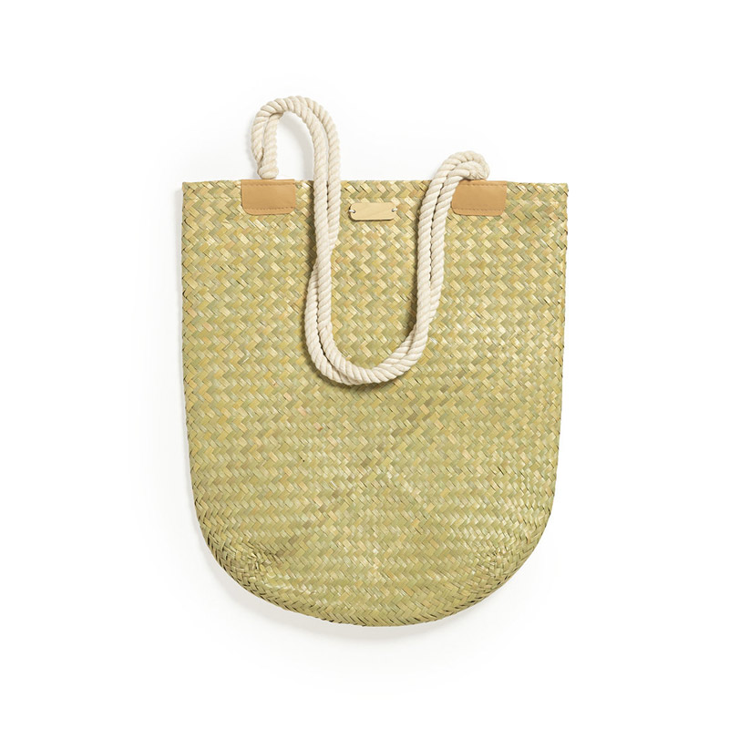 Sac cabas Publicitaire en paille tressee Bedwey Cadoetik