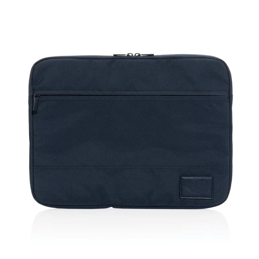 Housse pour ordinateur en polyester recyclé Impact 14" Simplism_Bleu marine