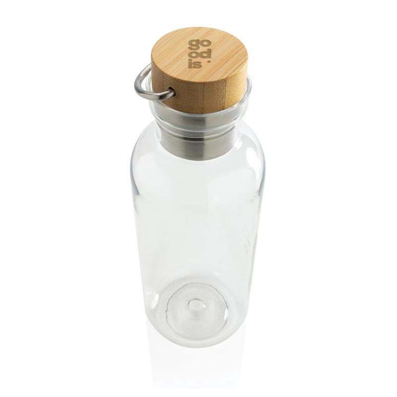 Gourde en plastique recyclé rPET et bambou certifiés avec poignée 680 mL_03