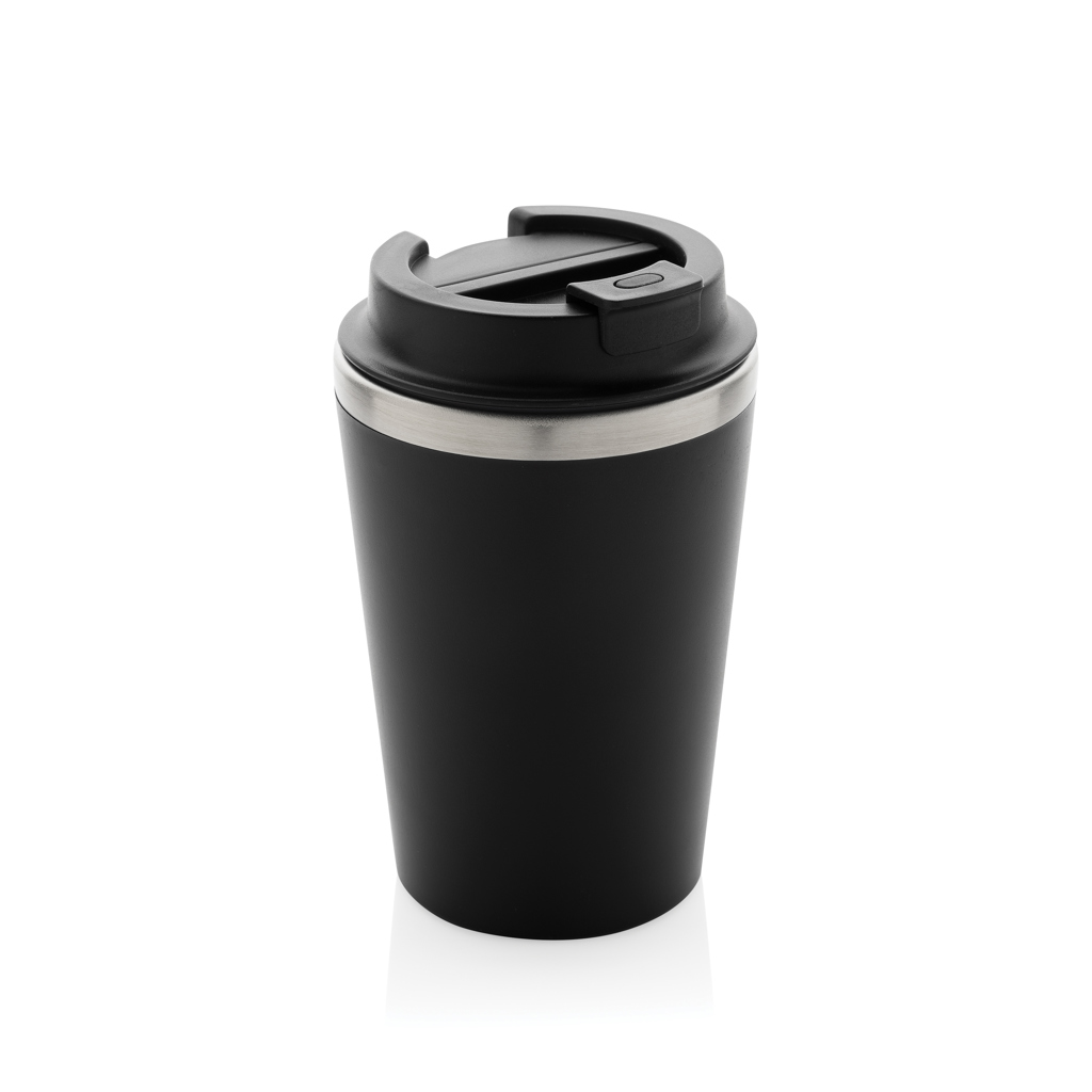 Mug isotherme en plastique recyclé certifié Java 350 mL_Noir