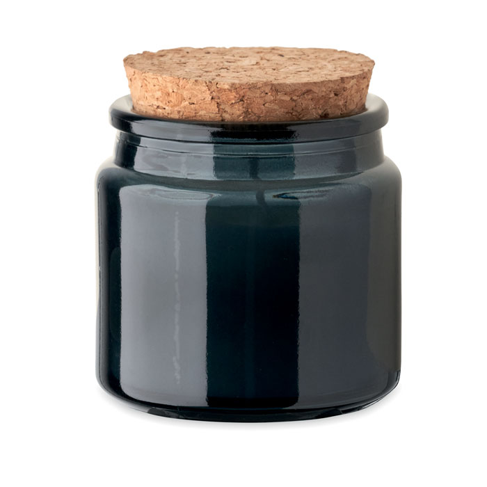 Bougie végétale parfumée en verre et liège Valo 70 g_Transparent