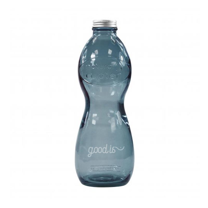 Objet publicitaire - Bouteille en verre recyclé Aqua Glouglou