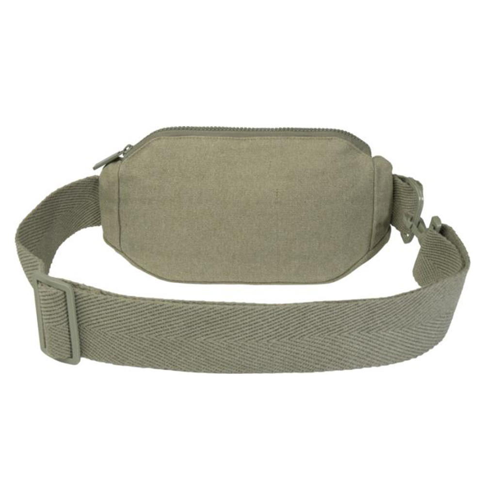 Sac banane personnalisé en polyester et coton recyclés Crescent 500 g_04