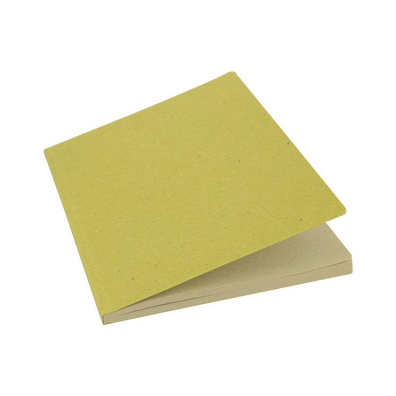 Carnet A5 en papier d'herbe Anis_03