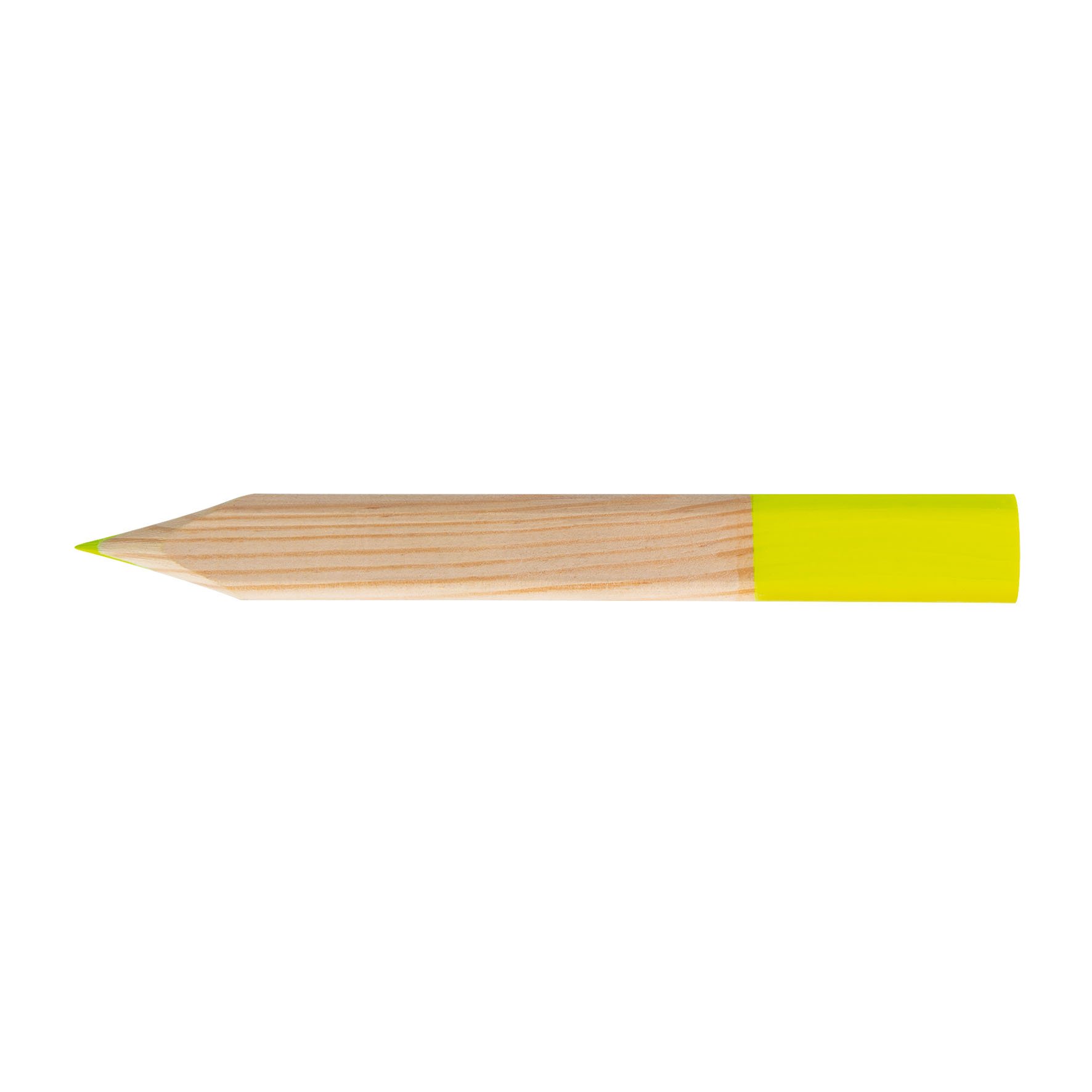 Crayon surligneur fluo en bois français 15 cm Brio_Jaune