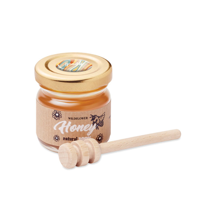 Set pot de miel et cuillère en bois Dauber_03