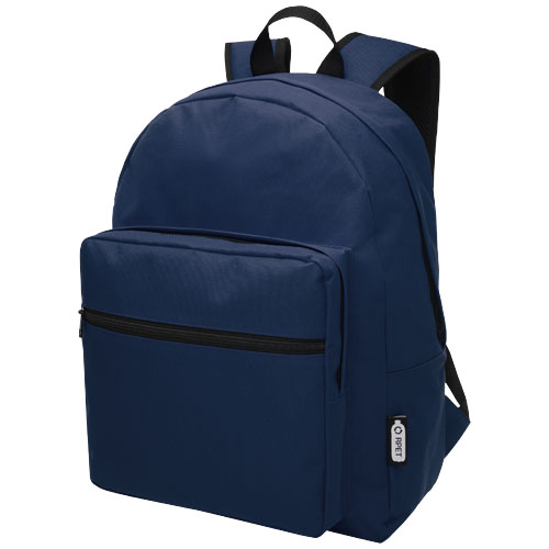 Sac à dos en polyester recyclé RPET certifié Retrend 16 L_Marine