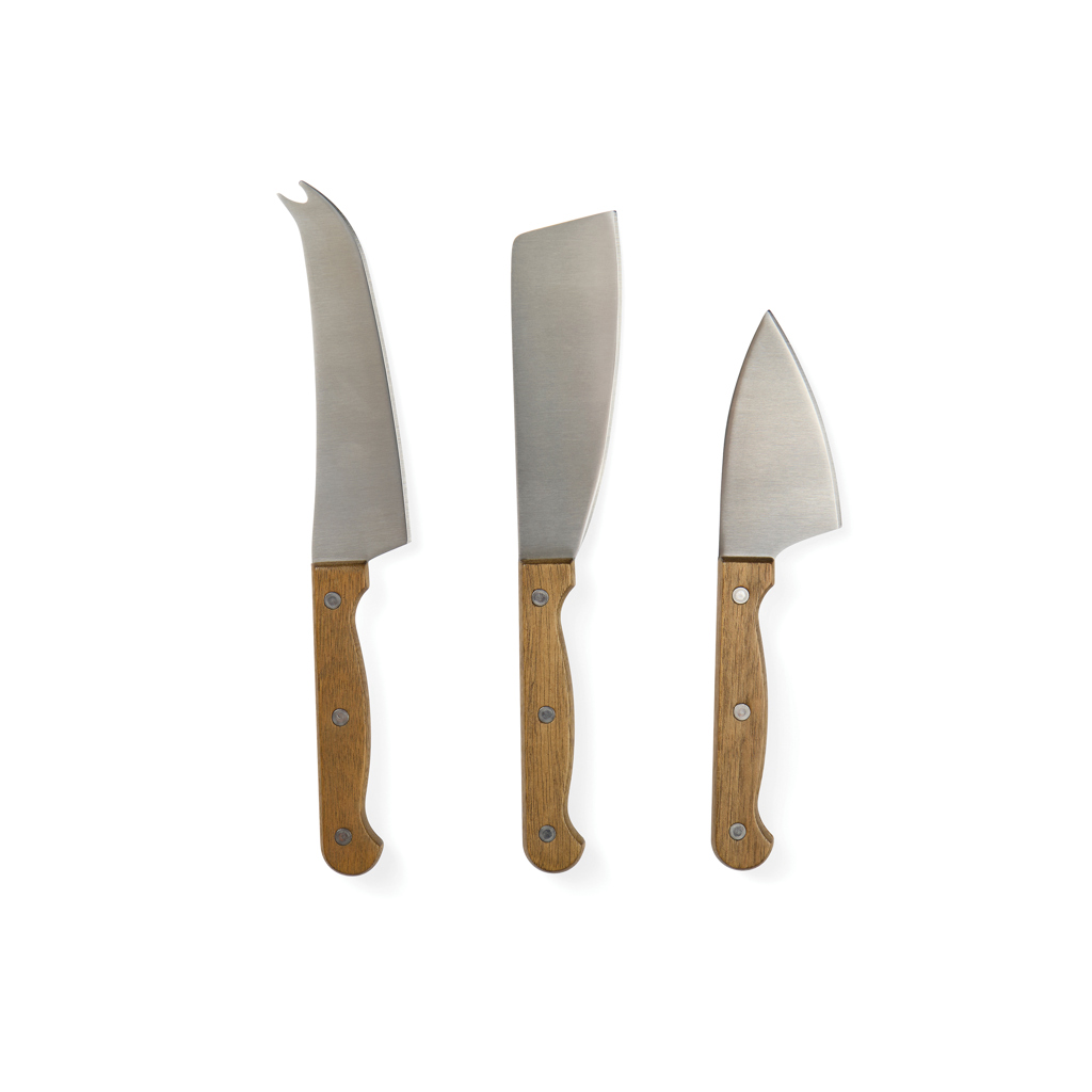 Ensemble de couteaux à fromage Vinga Tomme_Marron