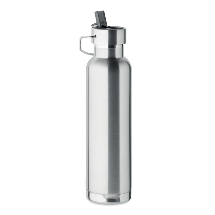 Bouteille isotherme en inox recyclé Riflow 660 mL_Argent mat