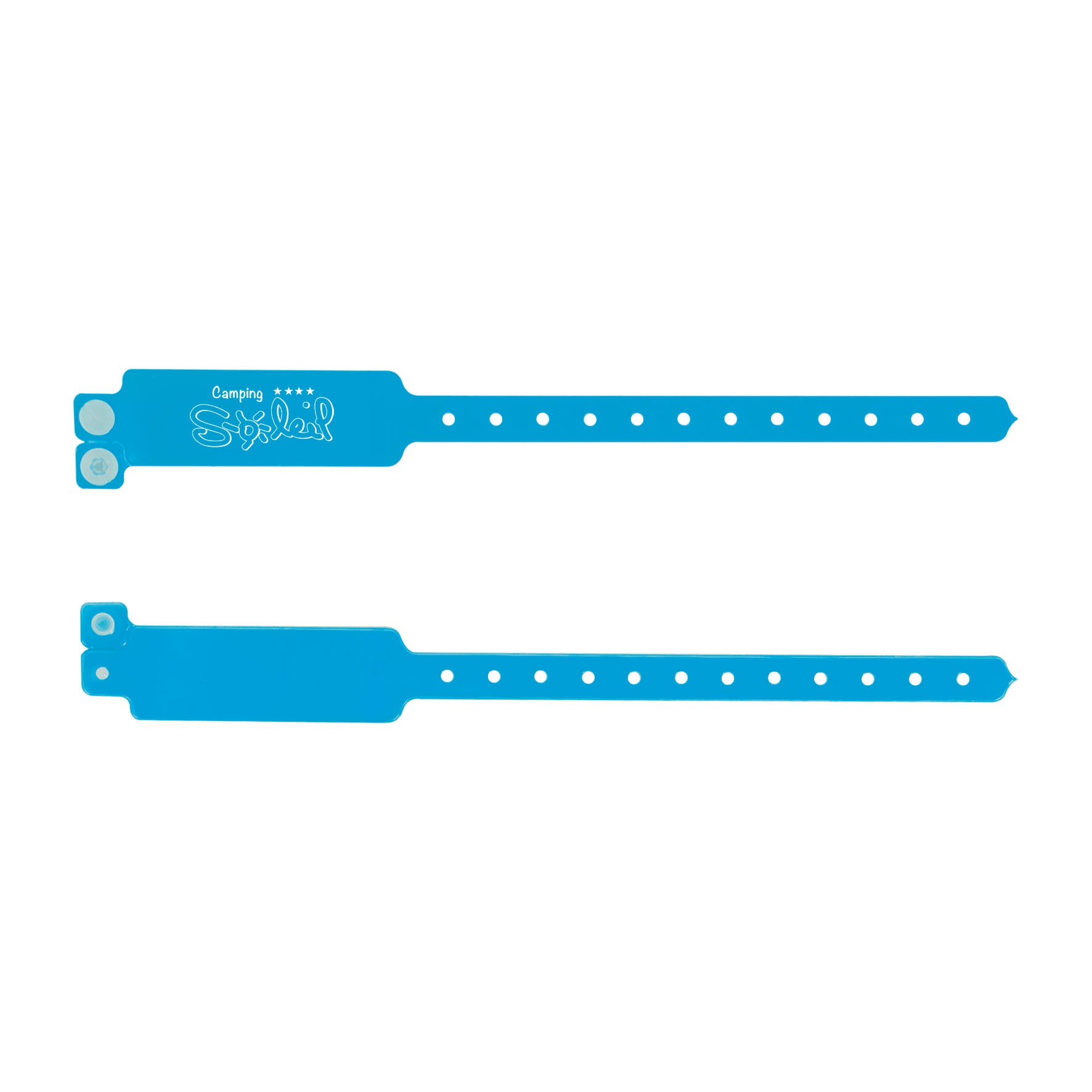 Goodies évènementiel - Bracelet publicitaire inviolable Security - bleu